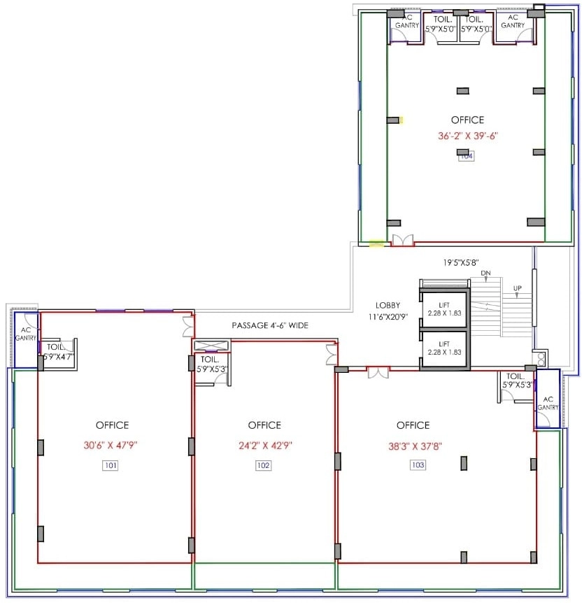 Floor Plan of Shreyas Crest in Baner, Pune - Image 393932