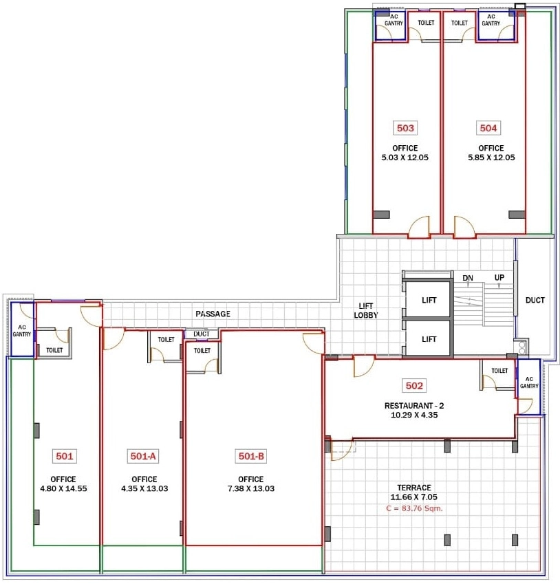 Floor Plan of Shreyas Crest in Baner, Pune - Image 393934