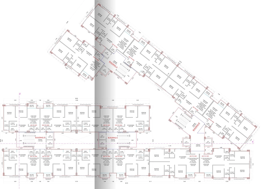 Floor Plan of Vasudeva Keshav Heights in Jahangirpura, Surat - Image 394726