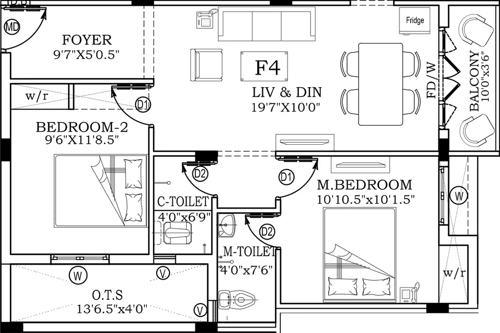 2 BHK Flat in Marutham Hillside in Mahindra World City, Chennai - Image 913924