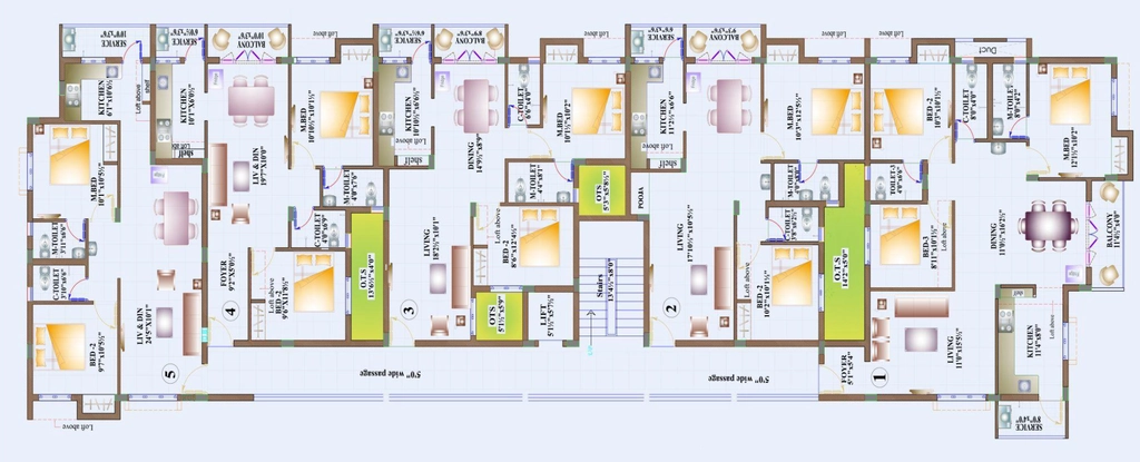 Floor Plan of Marutham Hillside in Mahindra World City, Chennai - Image 393886