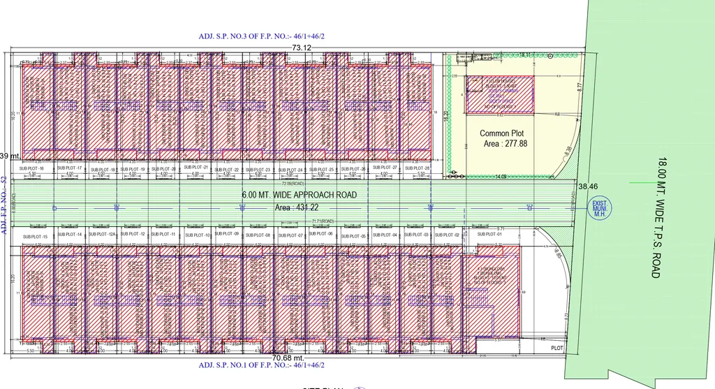 Master Plan of Sunrise Home Villa in Singarwa, Ahmedabad - Image 394060
