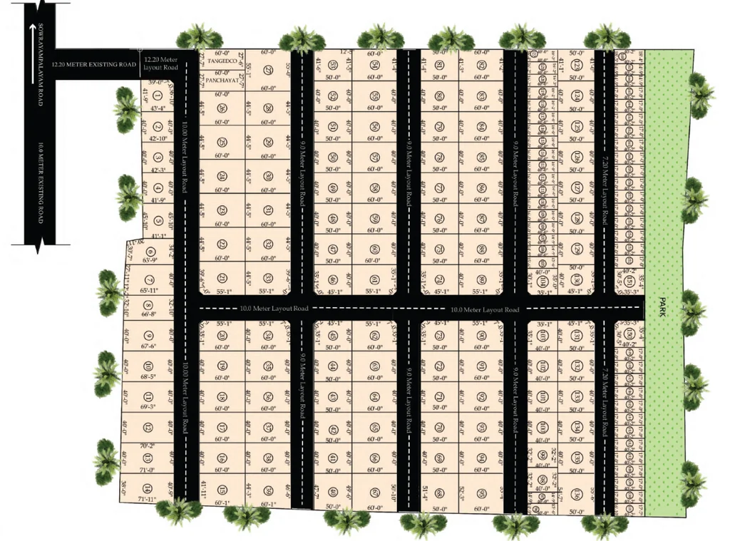 Master Plan of Adissia Regal Arch in Neelambur, Coimbatore - Image 393881