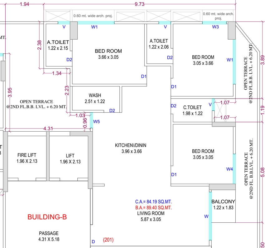3 BHK Flat in Ayodhya Believe in Mota Varachha, Surat - Image 914415