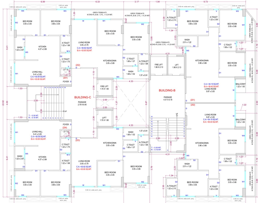 Floor Plan of Ayodhya Believe in Mota Varachha, Surat - Image 394827