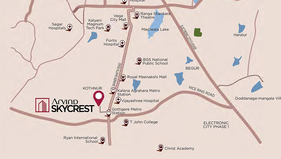 Location of Arvind Skycrest - Image 394338