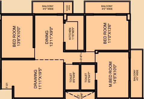 3 BHK Flat in AV Greenairy in Vasai West, Palghar - Image 914230