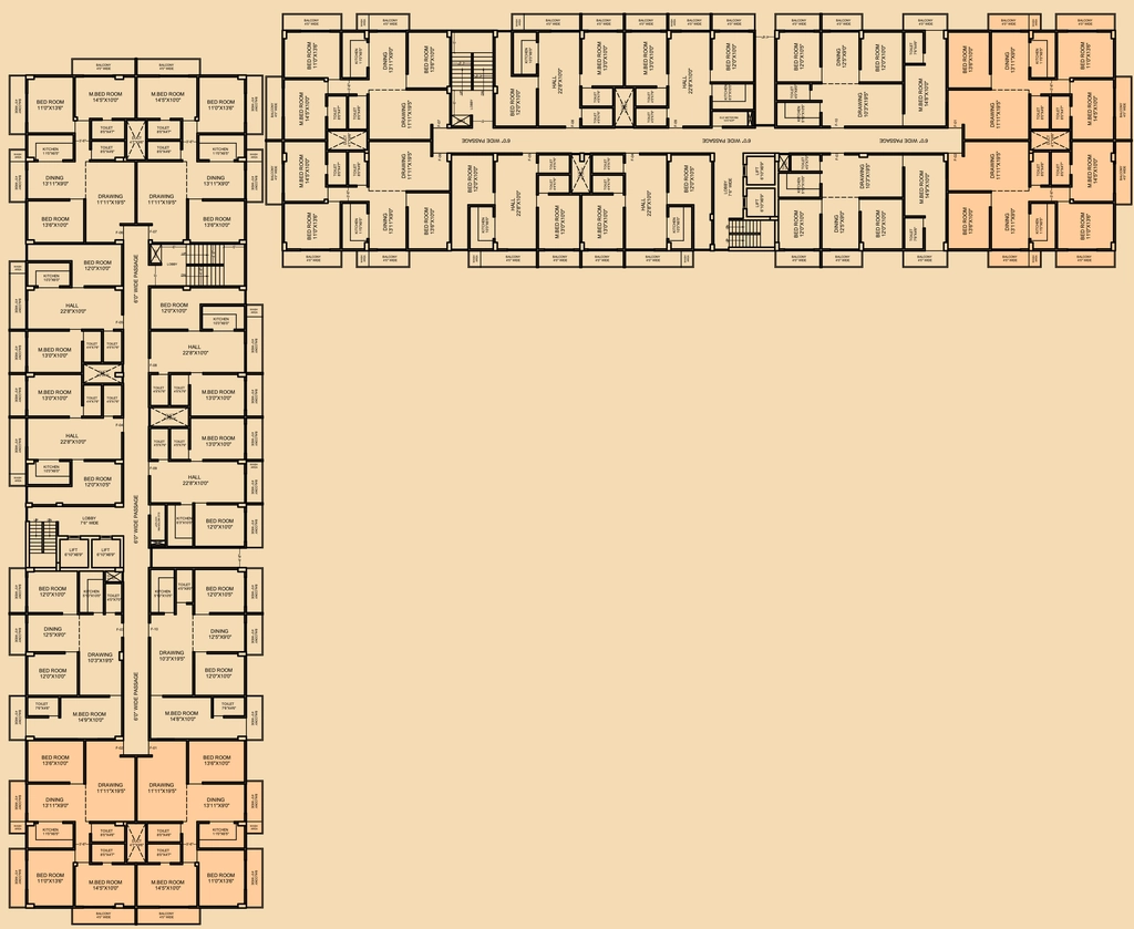 Floor Plan of AV Greenairy in Vasai West, Palghar - Image 394394