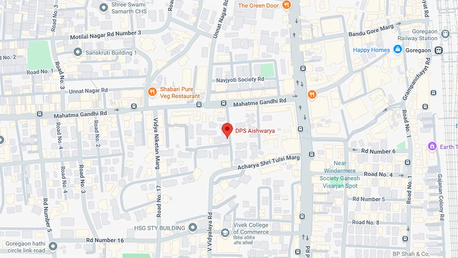 Location of DPS Aishwarya in Goregaon West, Mumbai - Image 394615