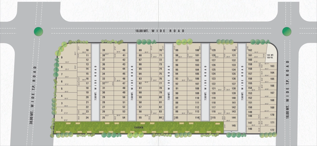 Master Plan of Raghuraj Eleganza Homes in Kholvad, Surat - Image 394625