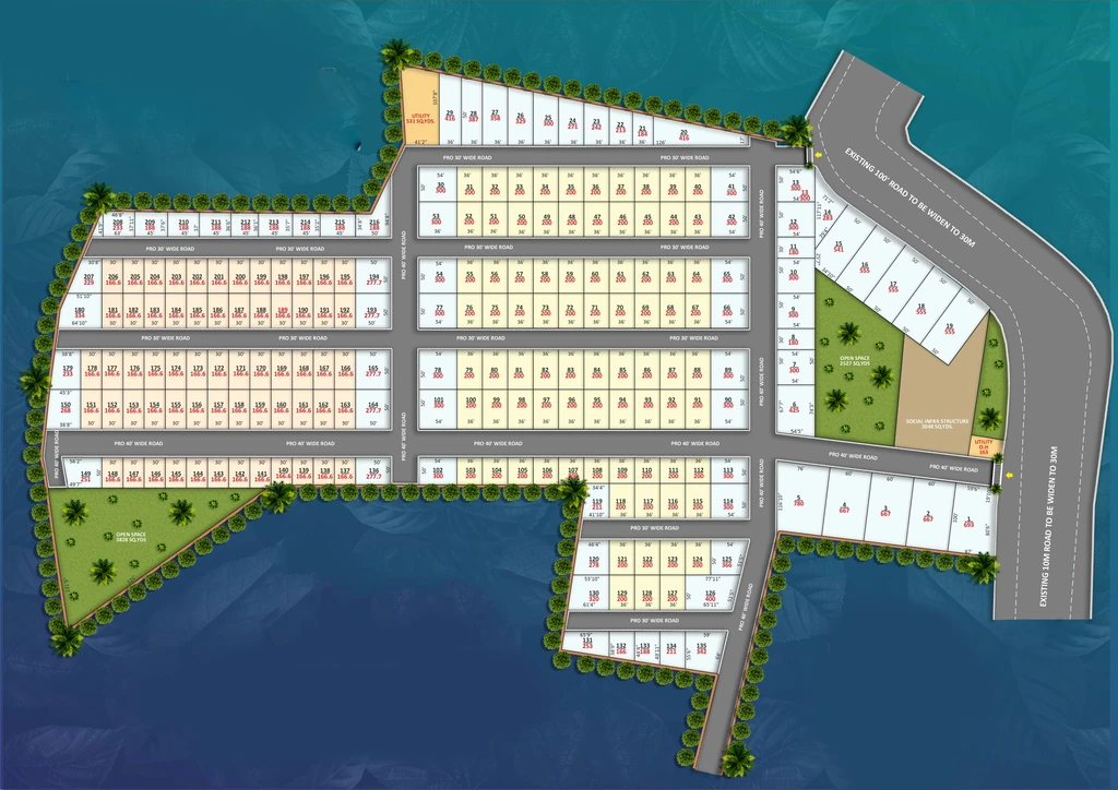 Master Plan of SGD Elite in Adibatla, Hyderabad - Image 394290