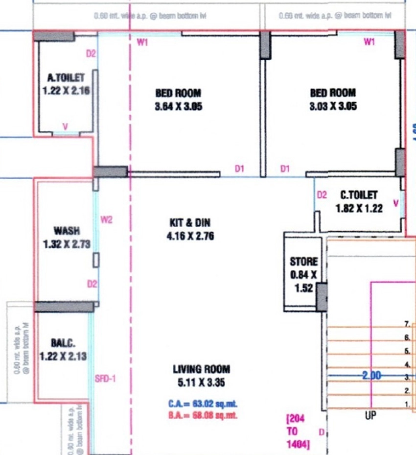 2 BHK Flat in Shree Harikrushna Vistas in Laskana, Surat - Image 914413