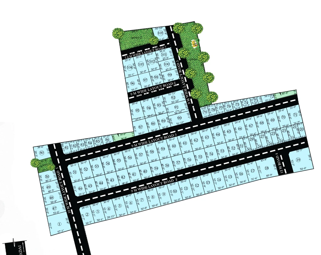 Master Plan of Adissia The Address in Saravanampatti, Coimbatore - Image 394041