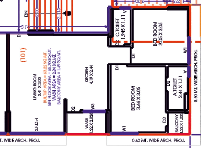 2 BHK Flat in Tulsi Pragati Heritage in Pasodara, Surat - Image 914416
