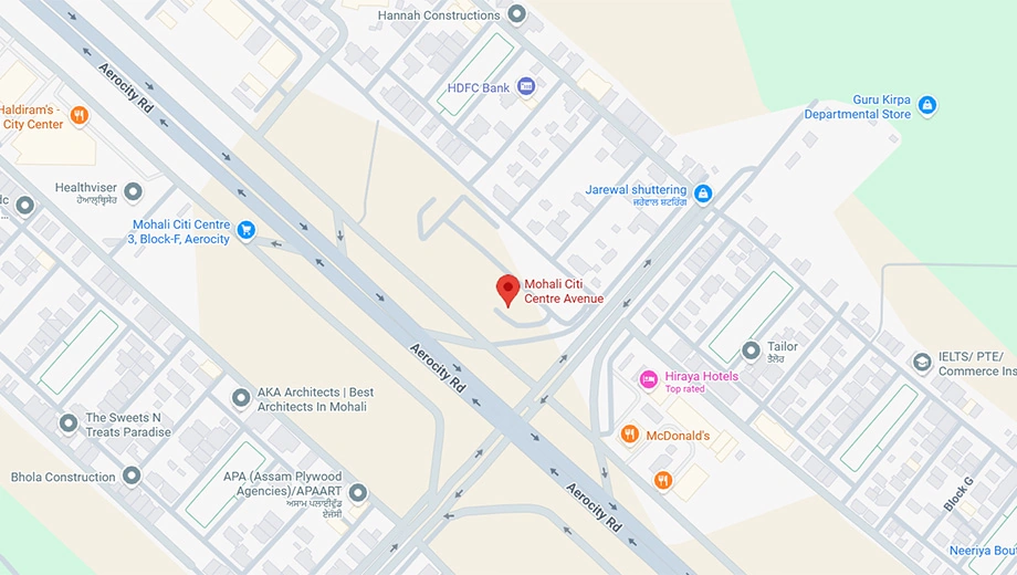 Location of STJ Mohali Citi Centre Avenue - Image 394760