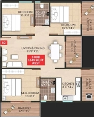 3 BHK Flat in Mythri Sankalp DKM in Hallehalli, Bangalore - Image 914404