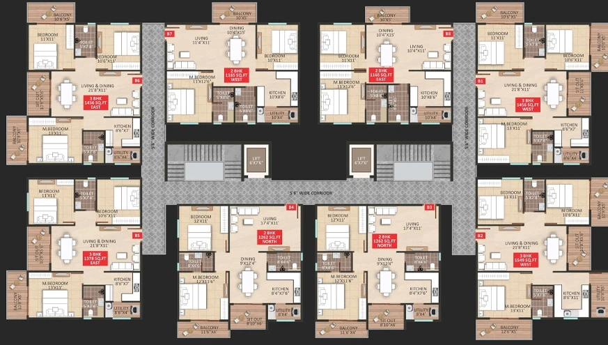 Floor Plan of Mythri Sankalp DKM in Hallehalli, Bangalore - Image 394788