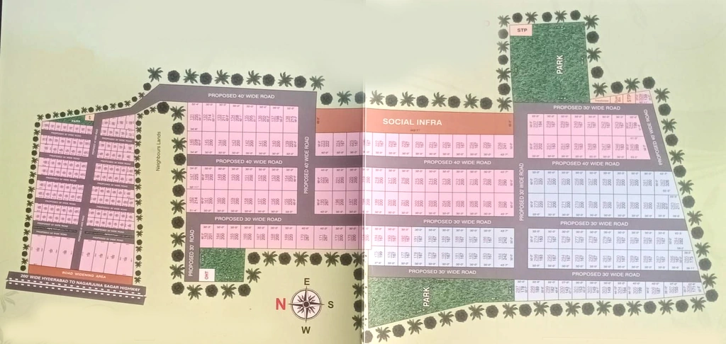 Master Plan of SBD Sterling County in Ibrahimpatnam, Hyderabad - Image 394766