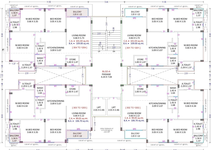 Floor Plan of Shree Shakti Gold in Shakti Nagar, Surat - Image 394858