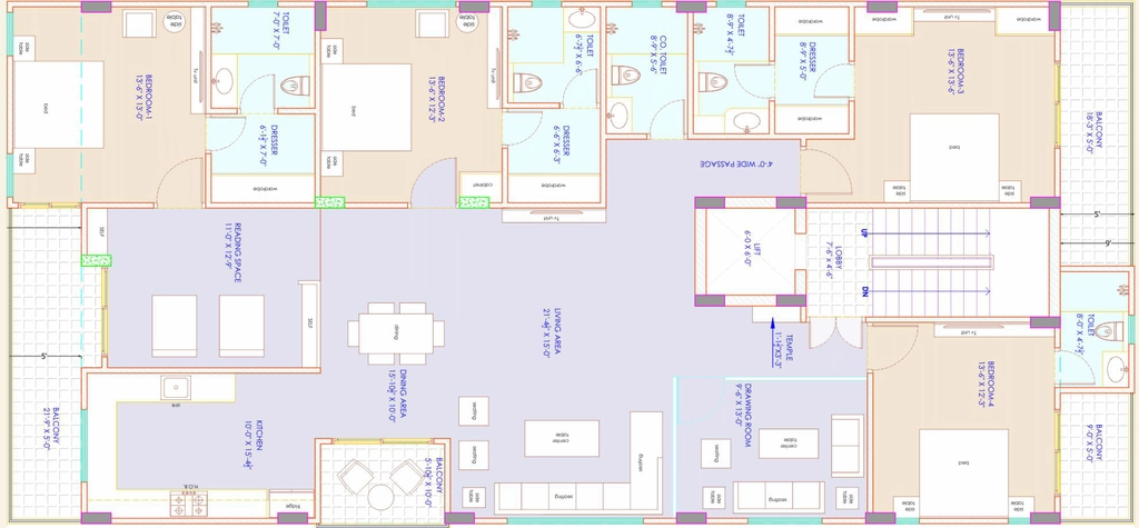 4 BHK Flat in Ananya Terra Vista in Malviya Nagar, Jaipur - Image 914485