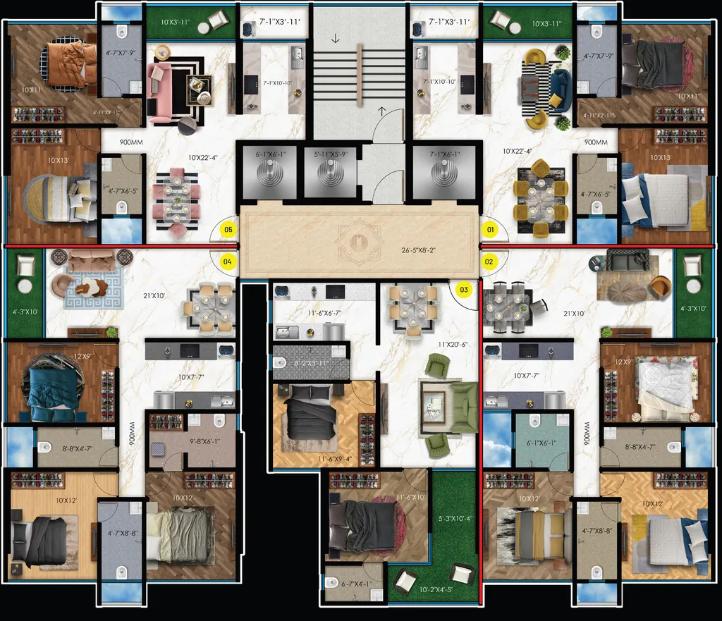 Floor Plan of Raghav Utopia in Goregaon West, Mumbai - Image 395060