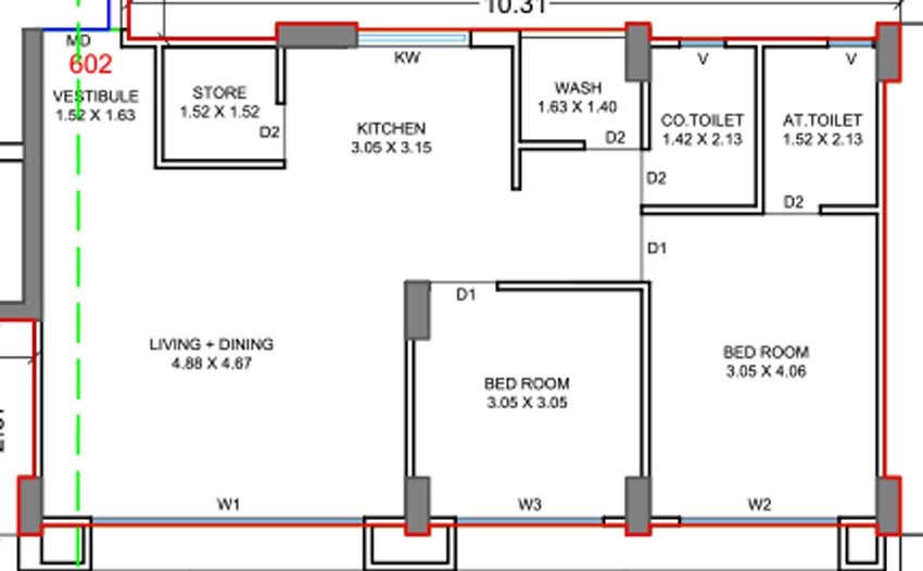 2 BHK Flat in Shloka Nirvaan in Bhimrad, Surat - Image 914429