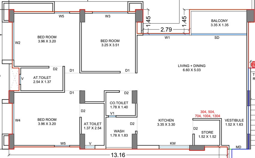 3 BHK Flat in Shloka Nirvaan in Bhimrad, Surat - Image 914430