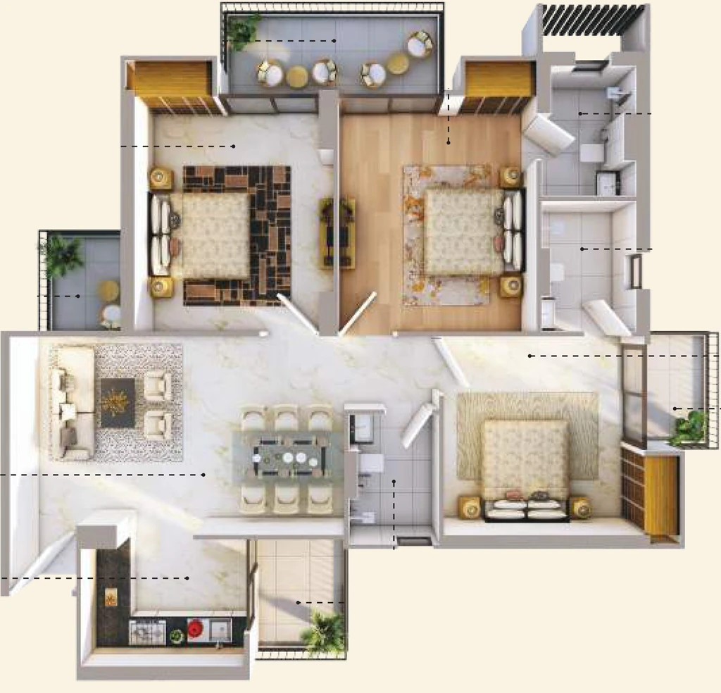3 BHK Flat in RG Pleiaddes in Sector 1, Greater Noida - Image 914846