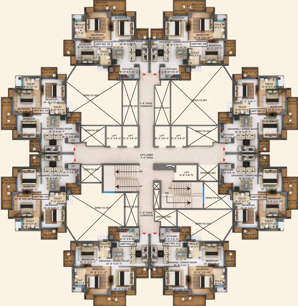 Floor Plan of RG Pleiaddes in Sector 1, Greater Noida - Image 395850