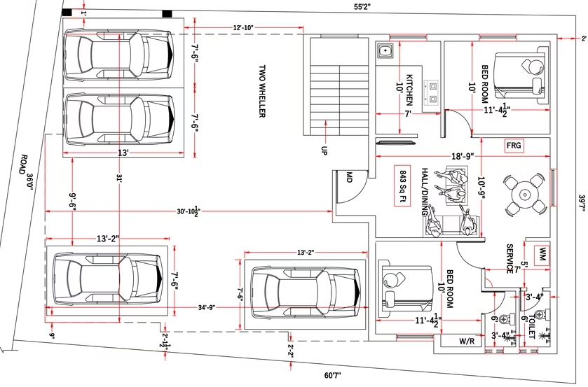 Master Plan of Raja SP Avenue Apartments in Poonamallee, Chennai - Image 394085