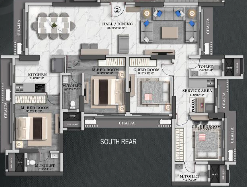 4 BHK Flat in Vinayak Shivay in Goregaon West, Mumbai - Image 914855
