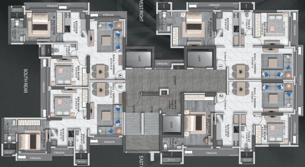 Floor Plan of Vinayak Shivay in Goregaon West, Mumbai - Image 395875