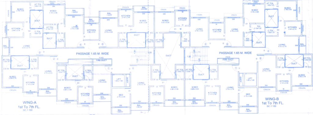 Floor Plan of Bhagwati Shree Krishna Kunj in Bhiwandi, Thane - Image 395889