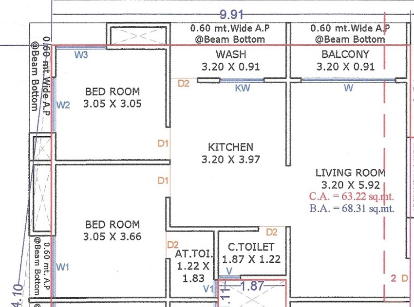 2 BHK Flat in Icon Karunesh Tower in Pasodara, Surat - Image 915729
