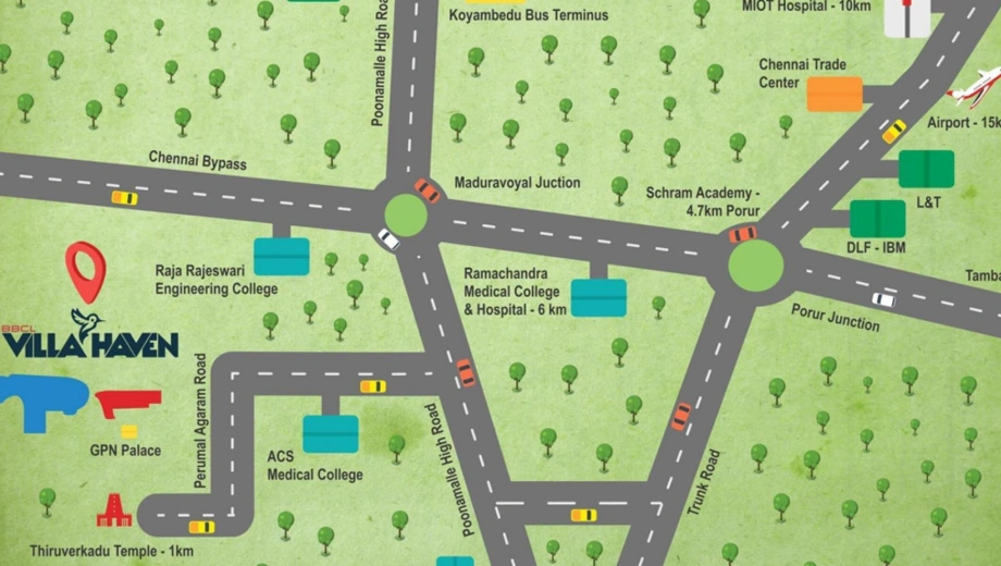 Location of BBCL Villa Haven in Thiruverkadu, Chennai - Image 394106