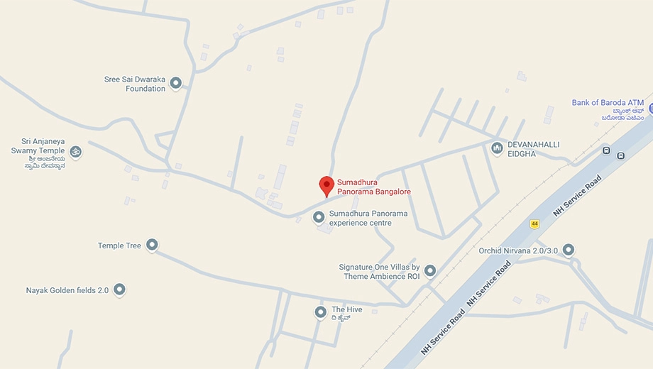 Location of Sumadhura Panorama Phase 2 in Devanahalli, Bangalore - Image 395896