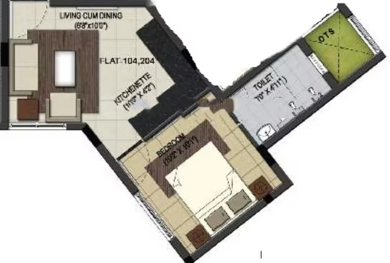 1 BHK Flat in BBCL Harshika in Pallavaram, Chennai - Image 914055