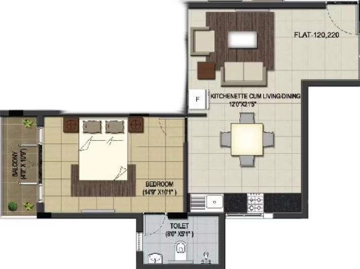 1 BHK Flat in BBCL Harshika in Pallavaram, Chennai - Image 914057