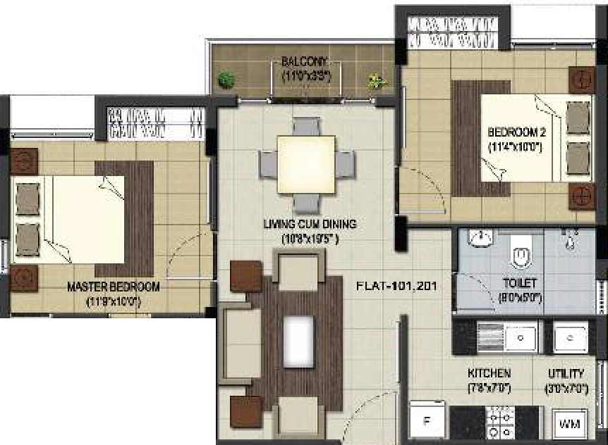 2 BHK Flat in BBCL Harshika in Pallavaram, Chennai - Image 914059