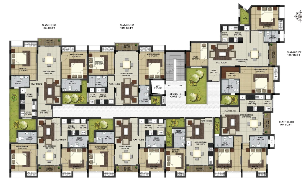 Floor Plan of BBCL Harshika in Pallavaram, Chennai - Image 394119