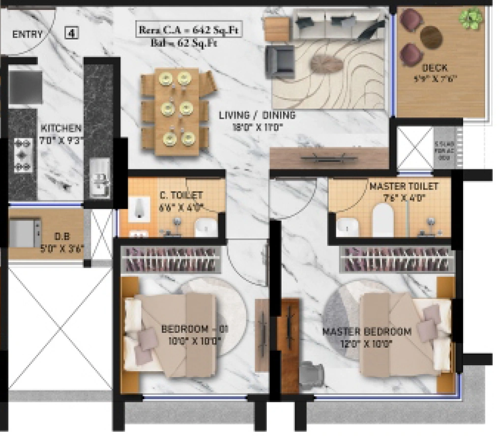 2 BHK Flat in Arvel Zenith Heights in Mahim Road, Palghar - Image 914811