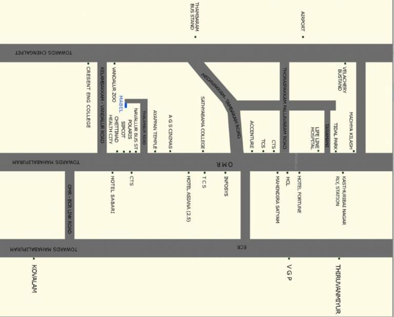 Location of Ubiqon Mabel in Siruseri, Chennai - Image 394141