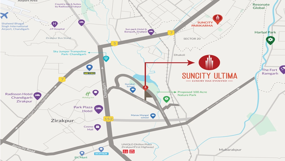 Location of Suncity Ultima - Image 394158