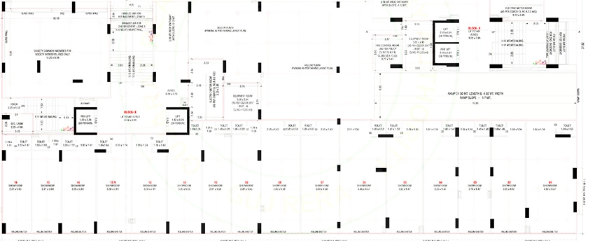 Floor Plan of Commercial Sun Mayfair in Godhavi, Ahmedabad - Image 394345