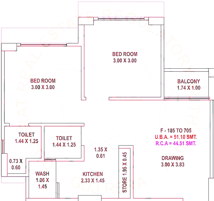 2 BHK Flat in Sun Suryansh Ananta in Nava Naroda, Ahmedabad - Image 914217