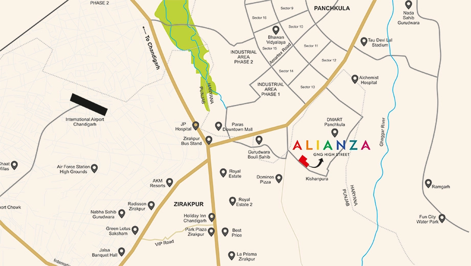 Location of GNG Alianza High Street - Image 394680