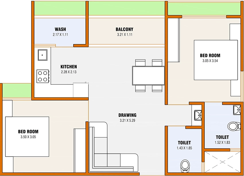 2 BHK Flat in Suradhyam Sattva in New Ranip, Ahmedabad - Image 914231