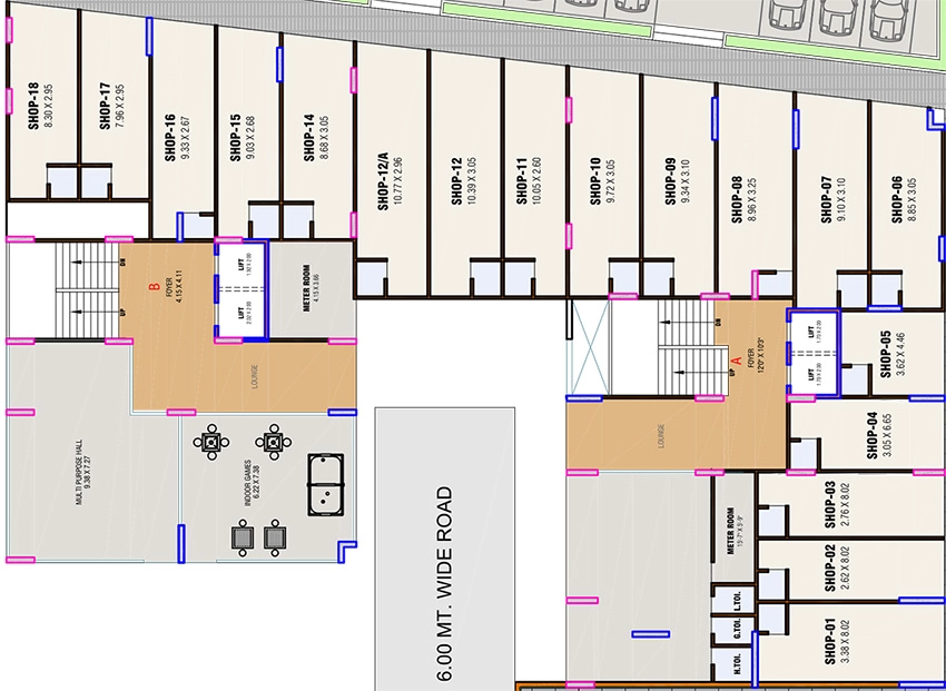 Floor Plan of Commercial Suradhyam Sattva in New Ranip, Ahmedabad - Image 394420