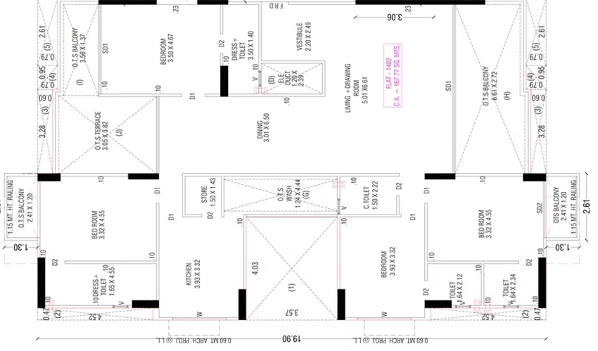 4 BHK Flat in Swagat Parishram in Ambawadi, Ahmedabad - Image 914246