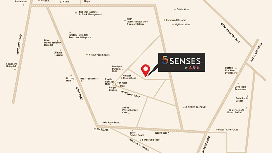 Location of Iconic 5 Senses Ilife - Image 395068